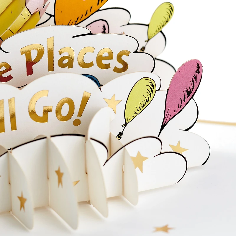 Signature Paper Wonder Dr. Seuss Pop Up Graduation Card (Oh, the Places You'll Go!)