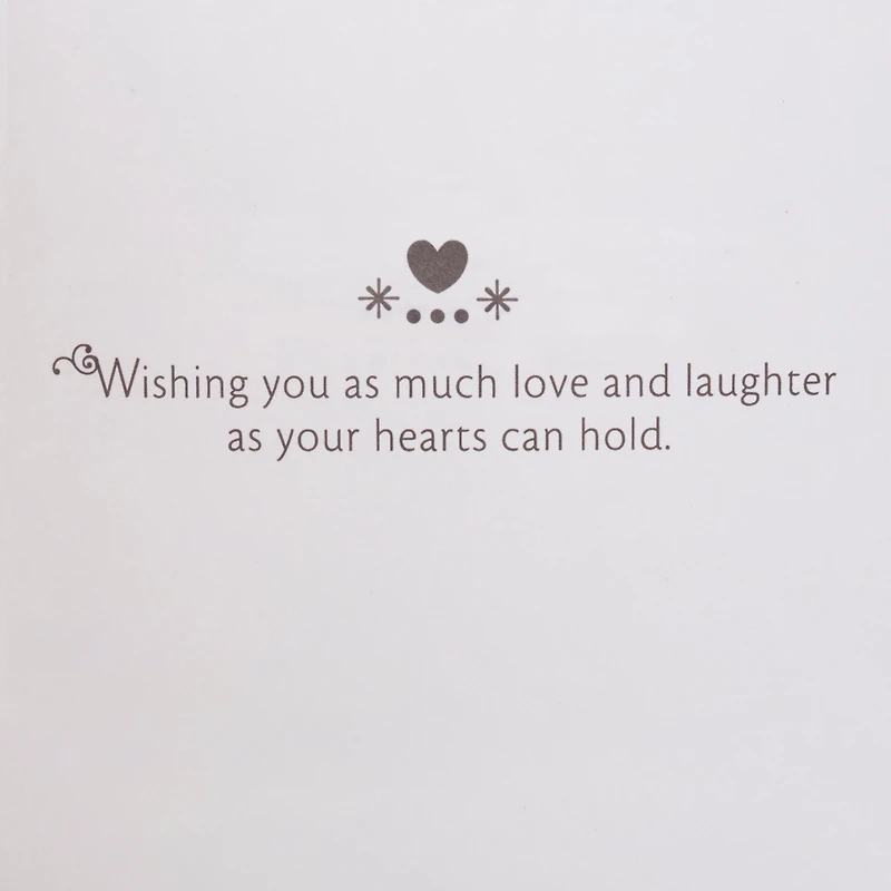 Signature Wedding Card (Live Laugh Love)