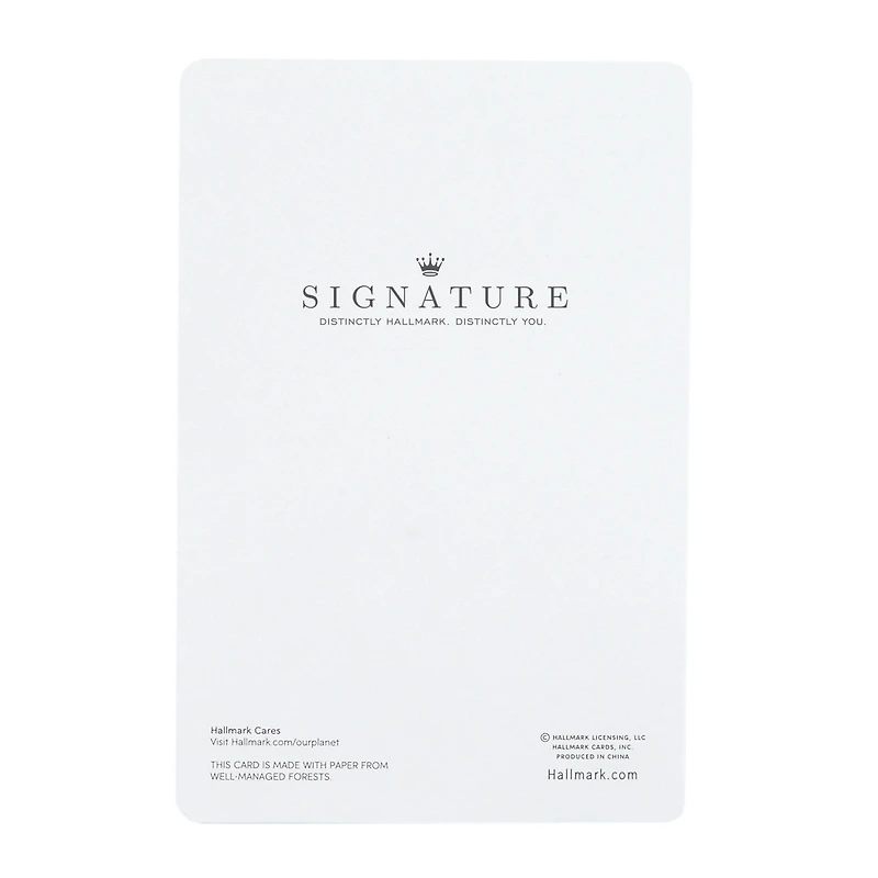 Signature Baby Shower Card for Baby Boy (Elephant with Balloon)