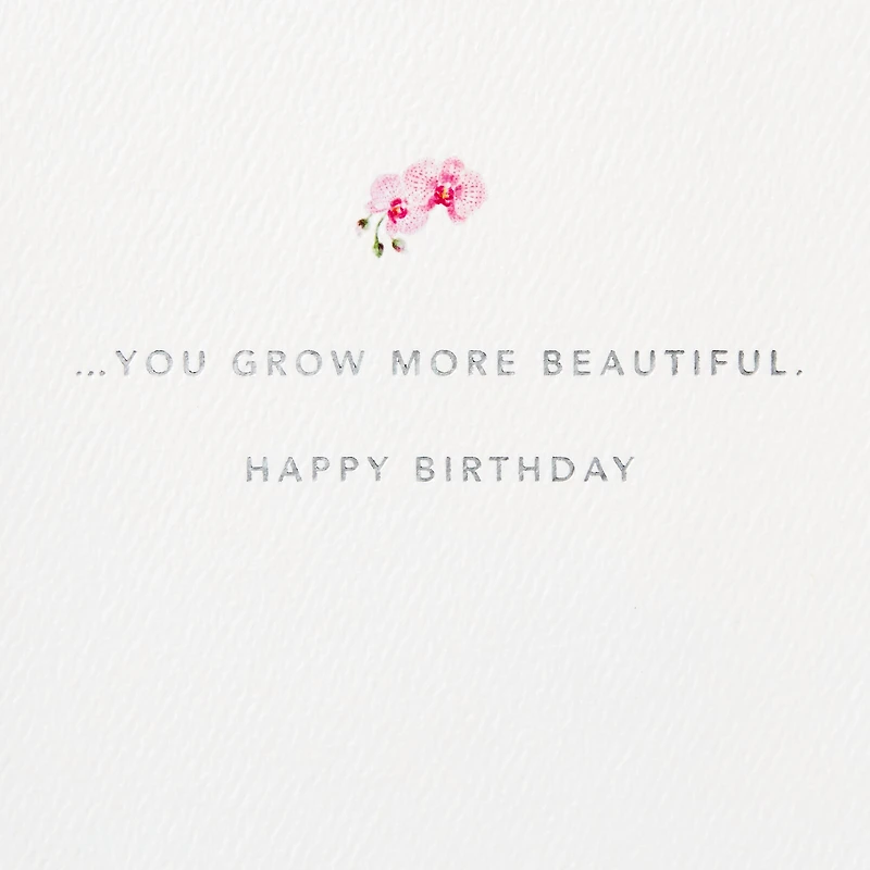 Blooming Orchid Birthday Card