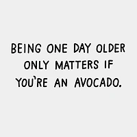 Shoebox Funny Birthday Card (Guide to Avocados)