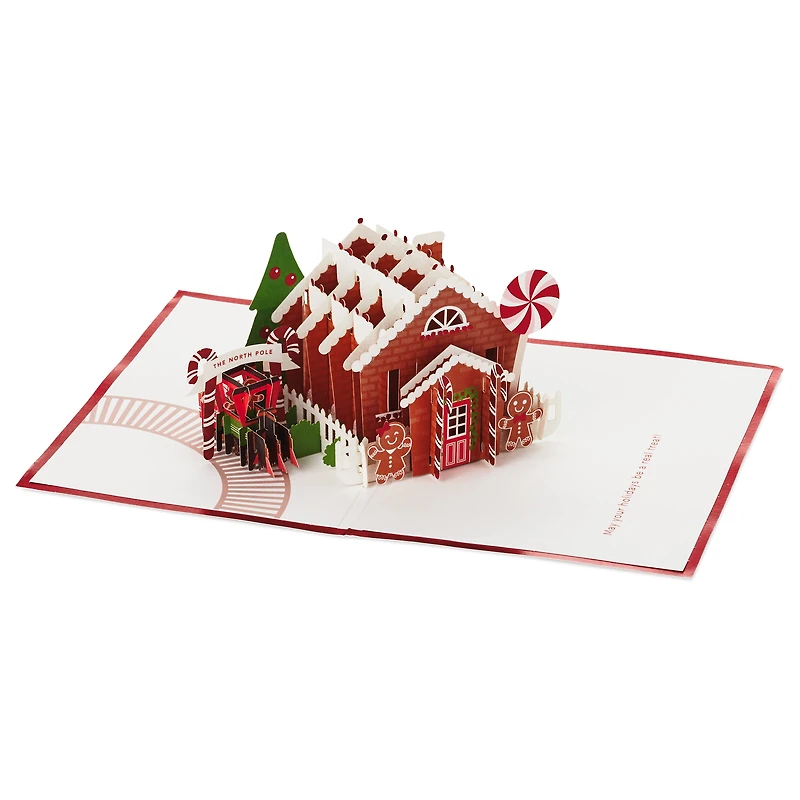 Sweetest Season Gingerbread House 3D Pop-Up Christmas Card