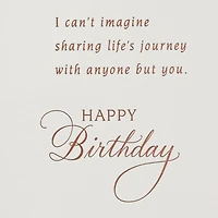 Birthday Card for Wife (Roses with Pattern)