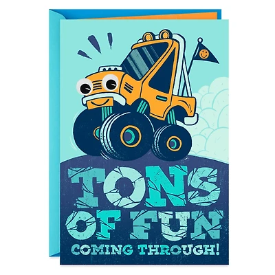Monster Truck Birthday Card