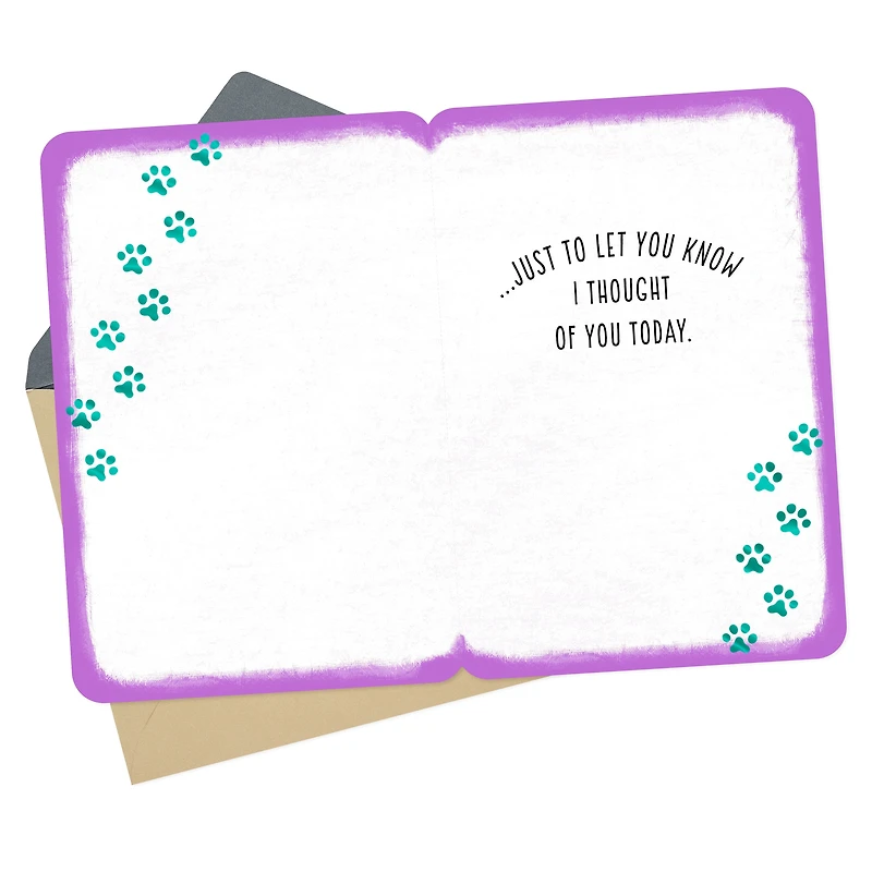 Dog Wearing Glasses Thinking of You Card