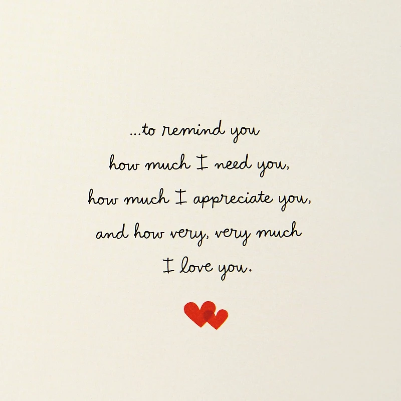 Just a Little Note Love Card