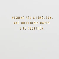 Wishing You A Happy Life Together Congratulations Card