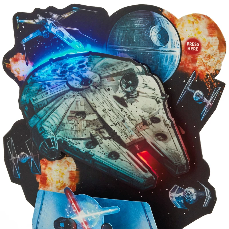 Star Wars™ Galaxy Musical 3D Pop-Up Birthday Card With Light