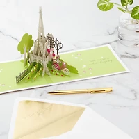 Bonjour Eiffel Tower 3D Pop-Up Hello Card