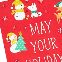 Snowmen and Santas Assorted Money Holder Christmas Cards, Pack of 6