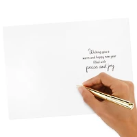 Pack of Happy New Year Cards, Peace and Joy (10 Cards with Envelopes)