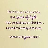 Spark of Light 60th Birthday Card
