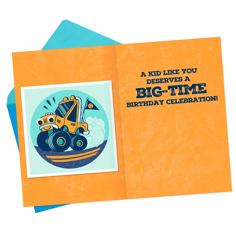 Monster Truck Birthday Card