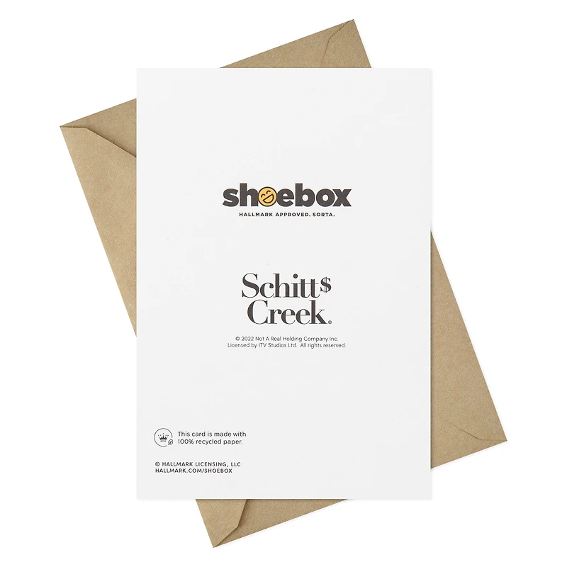 Hallmark Shoebox Pack of 2 Schitt's Creek Funny Birthday Cards, Congratulations Cards (Love That for You)