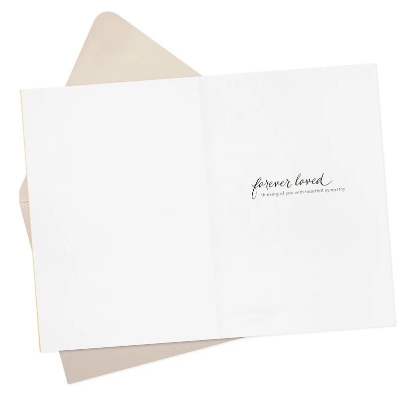 Forever Remembered and Loved Sympathy Card