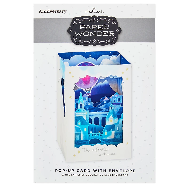 Paper Wonder Displayable Pop Up Anniversary Card (Adventure Continues)