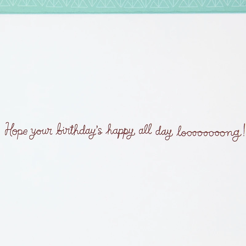 Wiener Dog in Sweater Birthday Card