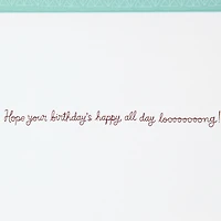 Wiener Dog in Sweater Birthday Card