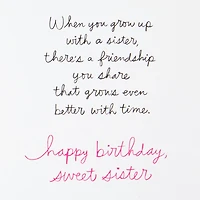 Signature Birthday Card for Sister (Butterflies)