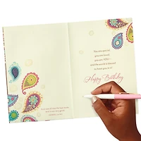 Mahogany Religious Birthday Card for Her (Celebrating You)