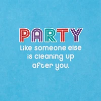 Birthday Card (Dog Eating Birthday Cake)