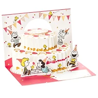 Pop Up Peanuts Birthday Card (Peanuts and Snoopy Cake)