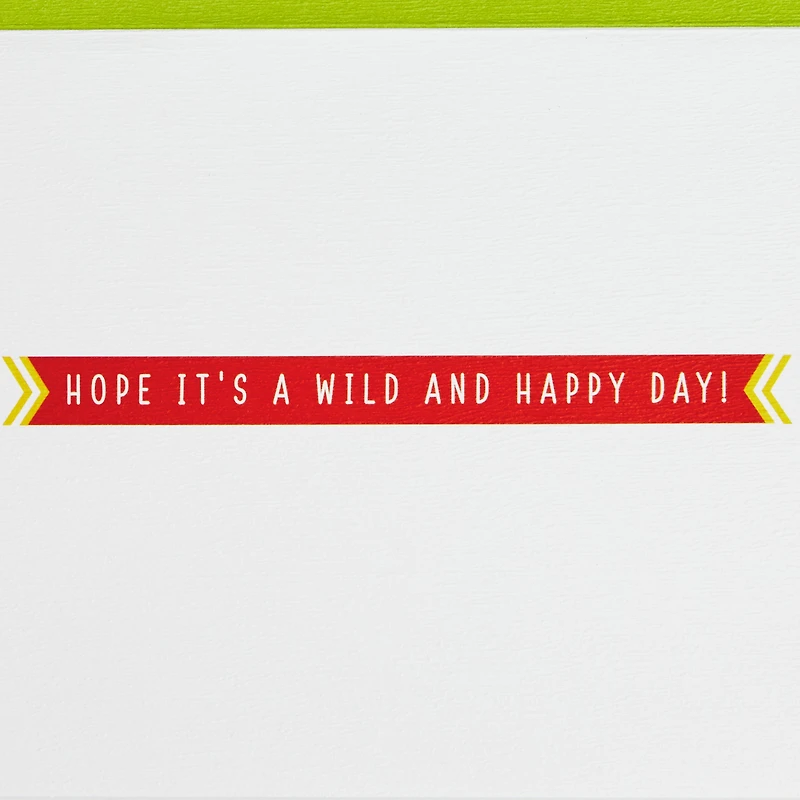Wild and Happy Birthday Card With Finger Puppets for Kids