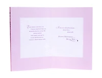 Birthday Card for Wife (Purple Bouquet)