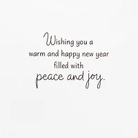 Pack of Happy New Year Cards, Peace and Joy (10 Cards with Envelopes)