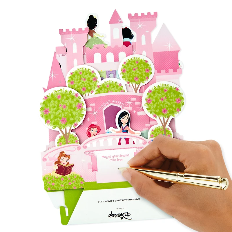 Paper Wonder Pop Up Birthday Card for Kids (Disney Princess Castle)