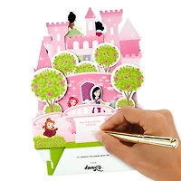 Paper Wonder Pop Up Birthday Card for Kids (Disney Princess Castle)