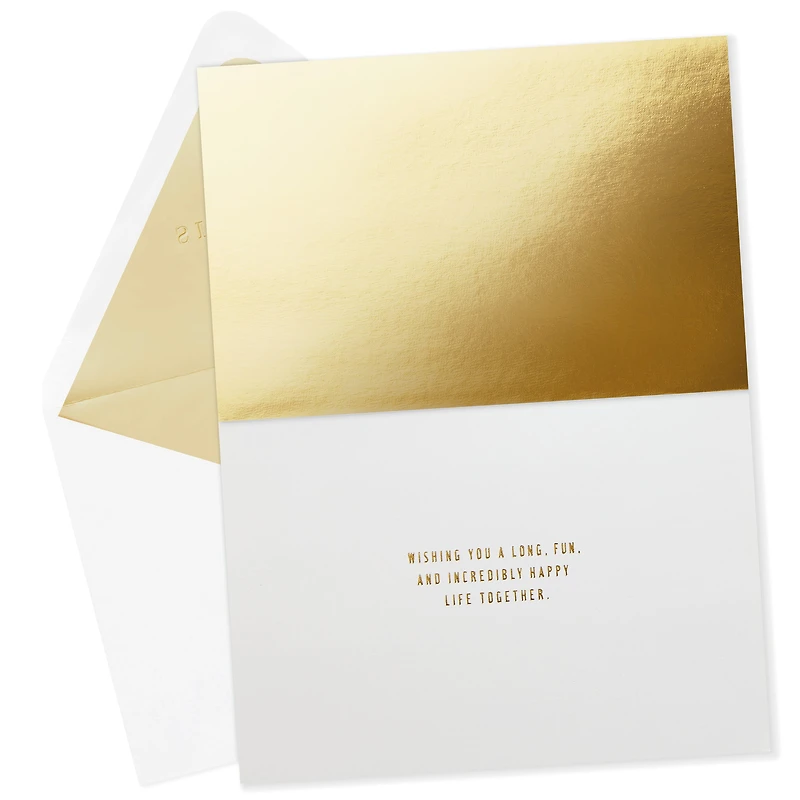 Wishing You A Happy Life Together Congratulations Card