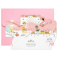 Paper Wonder Pop Up Baby Shower Card for Baby Girl (Nursery)
