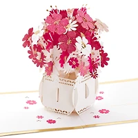 Happy Thoughts Flower Bouquet 3D Pop Up Thinking of You Card