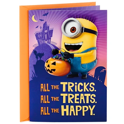 Minions Halloween Card with Song for Kids (Plays "Happy" by Pharrell Williams)