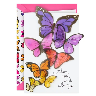 Signature Birthday Card for Sister (Butterflies)