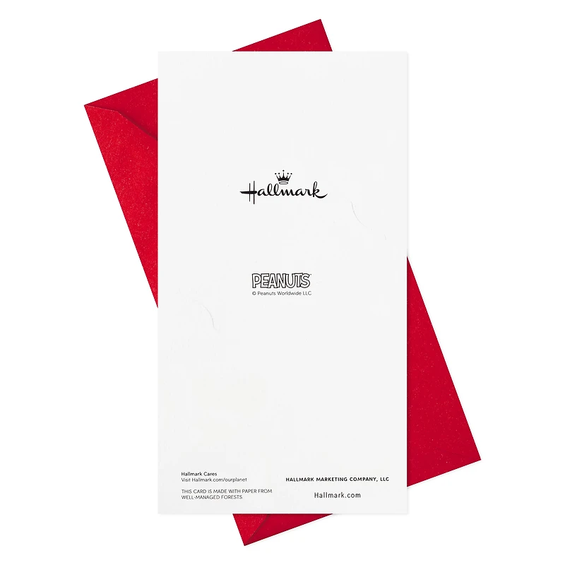 Peanuts® Money Holder Christmas Cards, Pack of 10