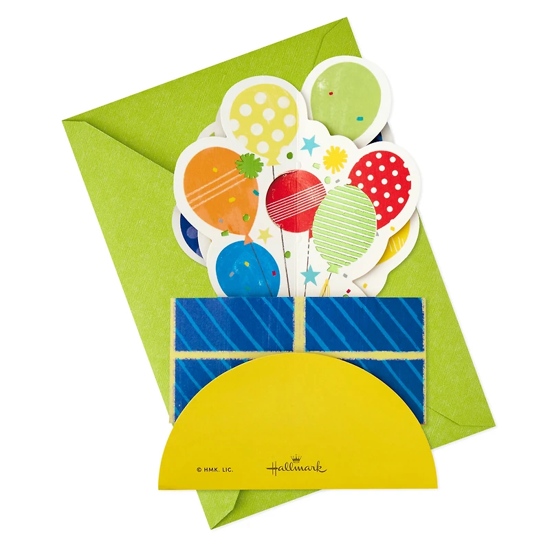 Paper Wonder Birthday Pop Up Card (Balloons)