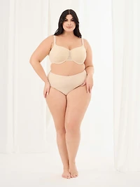 Culotte taille haute en microfibre