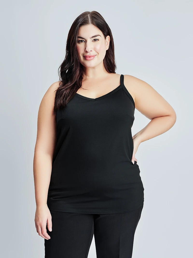 Semi-fitted tank top