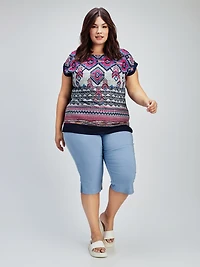 Straight pull-on capri