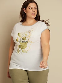 Short-sleeve loose tunic