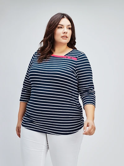 T-shirt à manches 3/4