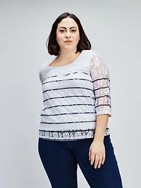 T-shirt à manches 3/4
