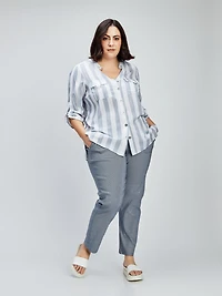 Blouse à manches 3/4 avec boutons