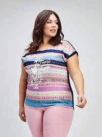 T-shirt ample à manches courtes