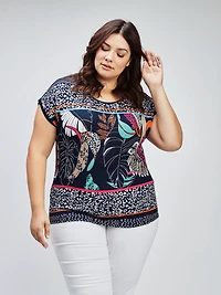 T-shirt ample à manches courtes