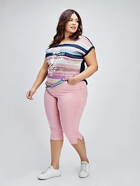 Denim capri
