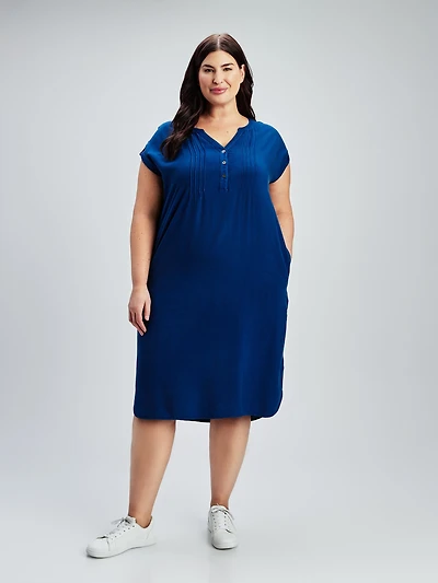 Flared midi dress