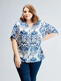Blouse à manches 3/4